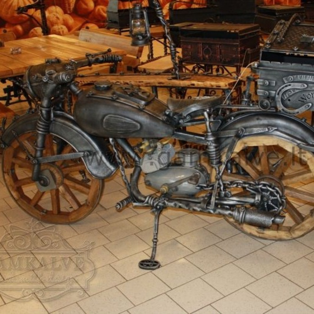 Кованый мангал «Железный конь грильцикл» – купить мангал в виде мотоцикла с грилем с доставкой по РБ и РФ