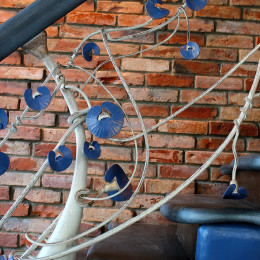 Перила «Ирисы на кованой лестнице»