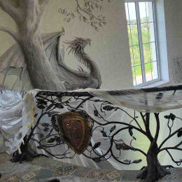 Перила «Дуб и щит»