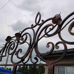 Кованые ворота "Русский модерн"